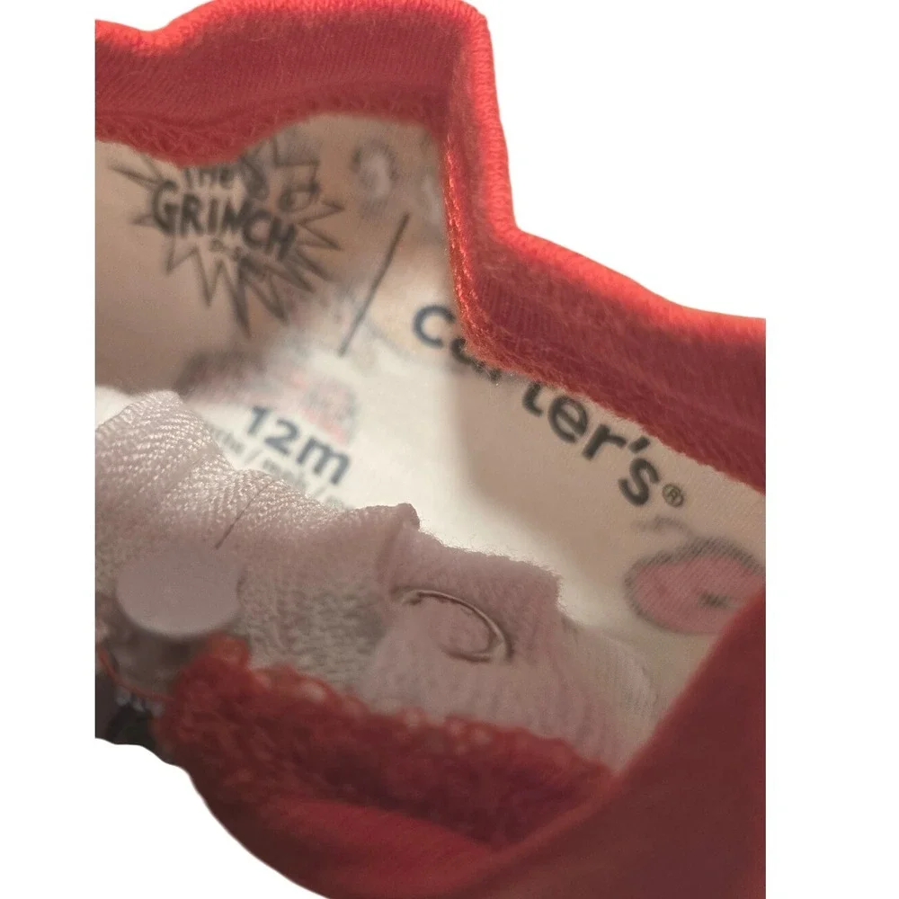 Carters The Grinch Christmas Footed‎ Pajamas Sleepwear Kids 12 Months